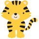 Sticker deco petit tigre