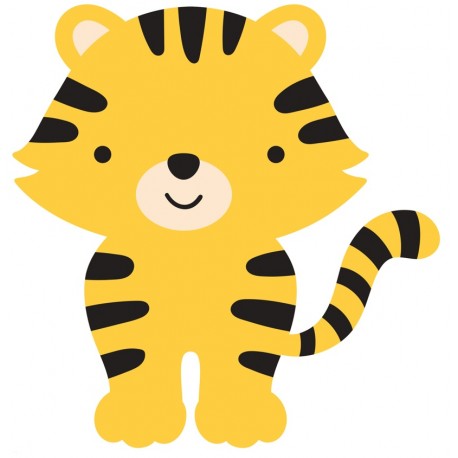Sticker deco petit tigre