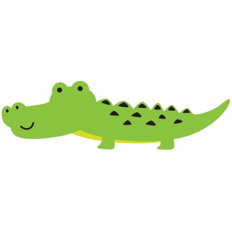 Sticker croco pas mechant