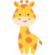 Sticker girafe contente