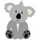 Sticker koala pose chambre