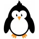 Sticker pingouin pose chambre
