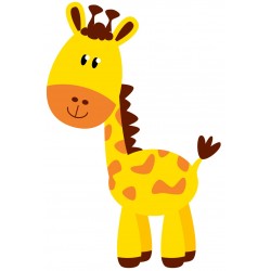 Sticker girafe flashy