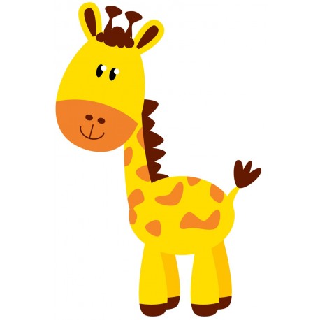 Sticker girafe flashy