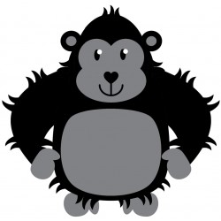 Sticker gorille