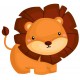 Sticker lion tristounette