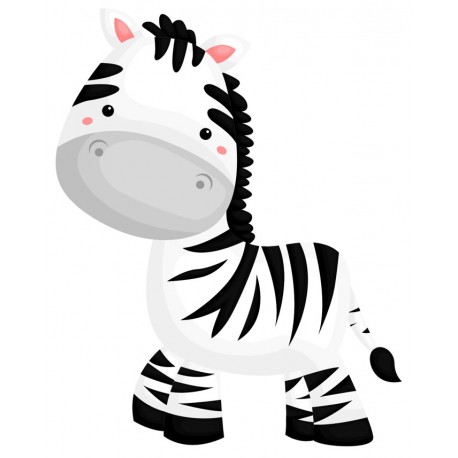 Sticker zebre tristounette