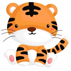 Sticker bebe tigre