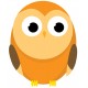 Sticker hibou coquin