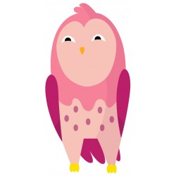 Sticker chouette baille