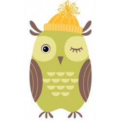 Sticker chouette a froid