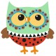 Sticker hibou s'endort