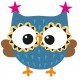 Sticker hibou bijoux