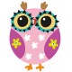 Sticker hibou soleil