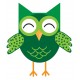 Sticker petit hibou demoiselle