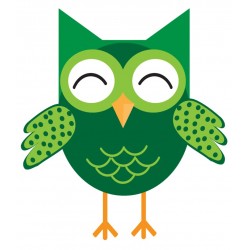 Sticker petit hibou demoiselle