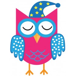 Sticker hibou fatigue