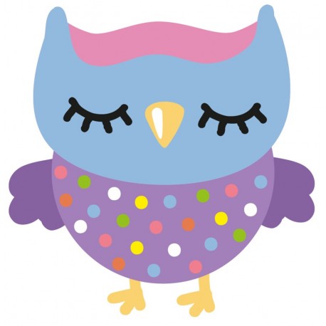 Sticker hibou marron triste