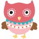 Sticker hibou ebloui