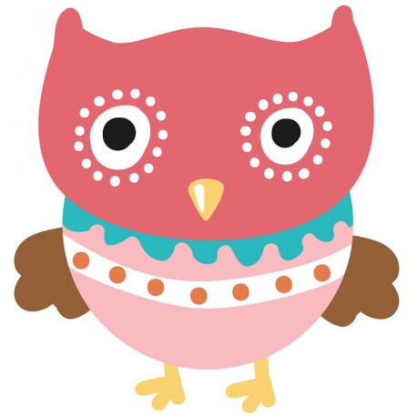 Sticker hibou ebloui