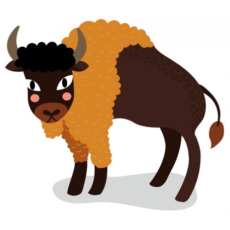 Autocollant muraux bison polaire