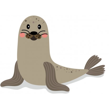 Sticker phoque patiente