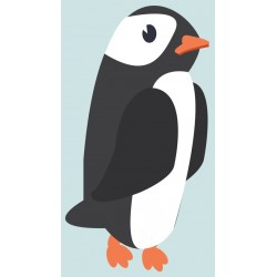 Sticker pingouin petit bebe