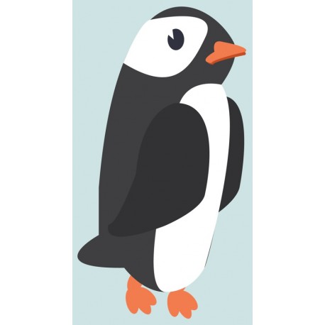 Sticker pingouin petit bebe