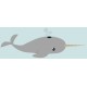 Sticker baleine a pic