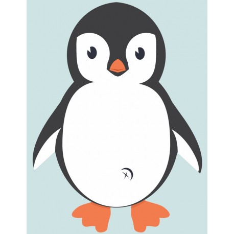 Sticker pingouin de profil