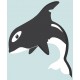 Sticker orque en plein saut