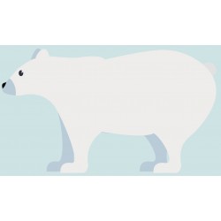 Sticker ours de profil