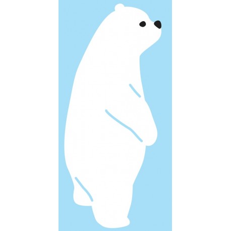 Autocollant muraux ours fait pipi