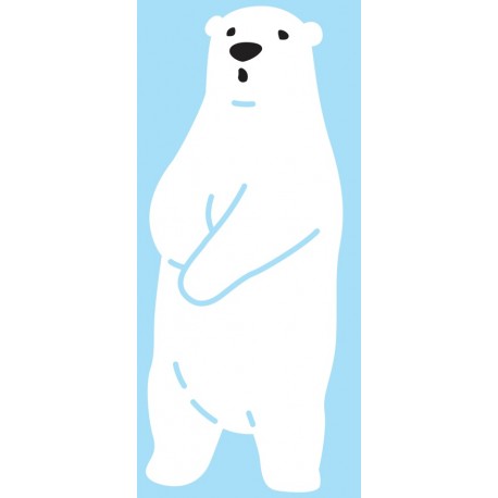 Sticker ours en mode hip hop deco