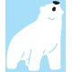 Sticker ours grogne