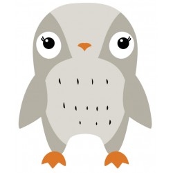 Sticker oiseau mural polaire