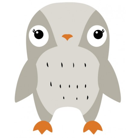 Sticker oiseau mural polaire