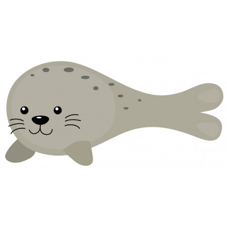 Sticker bebe phoque