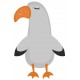 Sticker mouette neige