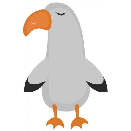 Sticker mouette neige