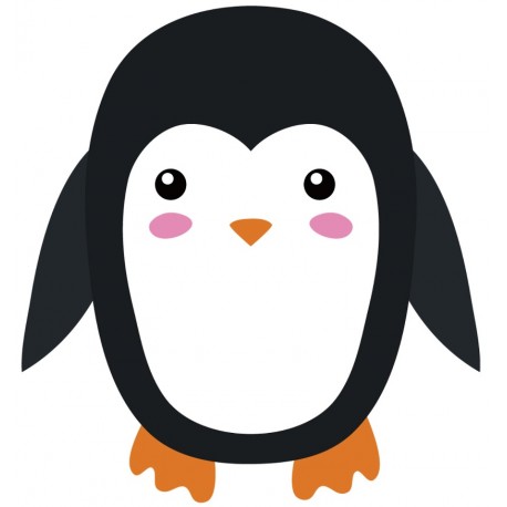 Sticker bebe pingouin deco chambre
