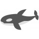 Sticker orque en pleine nage