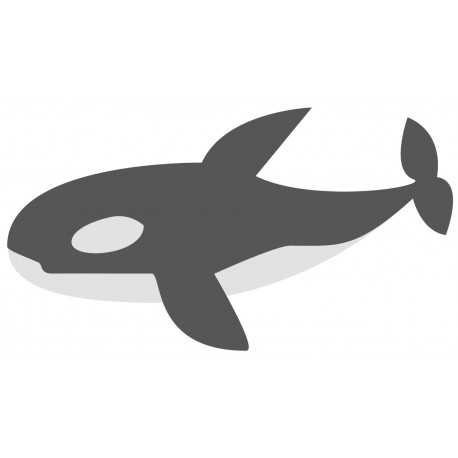 Sticker orque en pleine nage