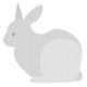 Sticker lapin des neiges
