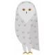 Sticker hibou des neige