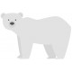 Sticker ours des neige bebe