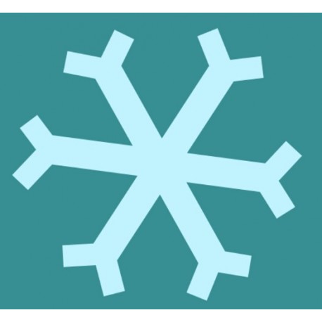 Sticker bebe flocon bleu pas cher