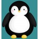 Sticker gros pingouin mange