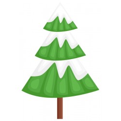 Sticker sapin polaire