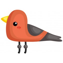 Autocollant oiseau polaire